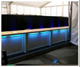 Bar mit blauen Licht